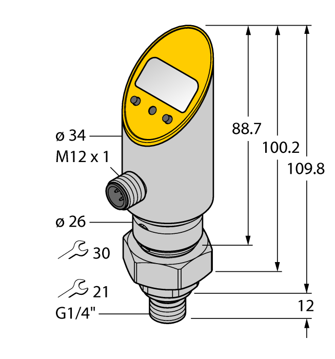 PS010V-504-LUUPN8X-H1141壓力傳感器（不可旋轉(zhuǎn)）